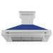 ZLINE 48" Wall Mount Range Hood in Stainless Steel with Blue Matte Shell, 8654STX-BM-48 ZLINE Dreamwood Living
