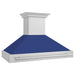 ZLINE 48" Wall Mount Range Hood in Stainless Steel with Blue Matte Shell, 8654STX-BM-48 ZLINE Dreamwood Living