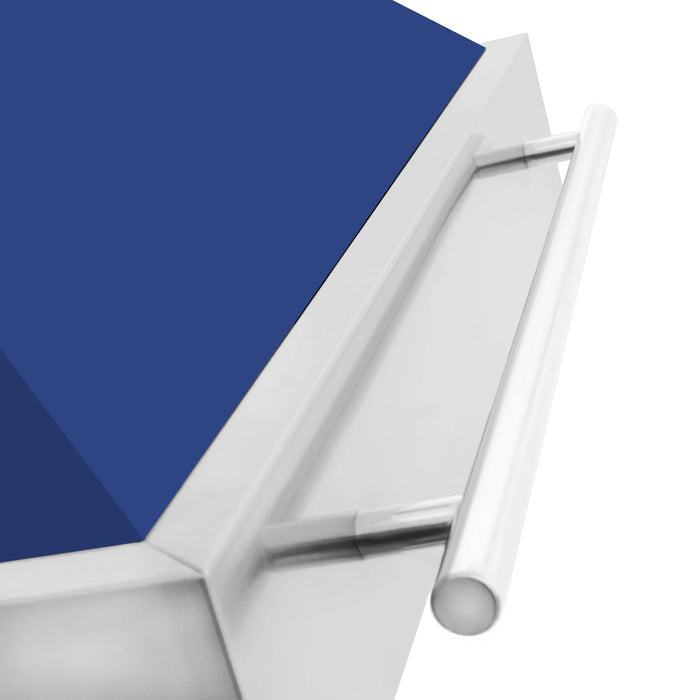 ZLINE 48" Wall Mount Range Hood in Stainless Steel with Blue Matte Shell, 8654STX-BM-48 ZLINE Dreamwood Living