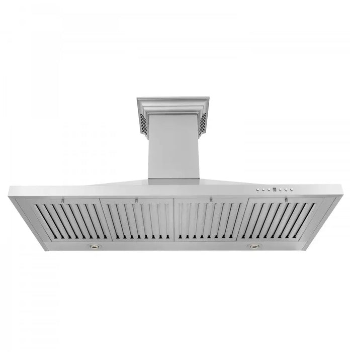 ZLINE 48" Wall Mount Range Hood in Stainless Steel with Built-in CrownSound® Bluetooth Speakers, KBCRN-BT-48 ZLINE