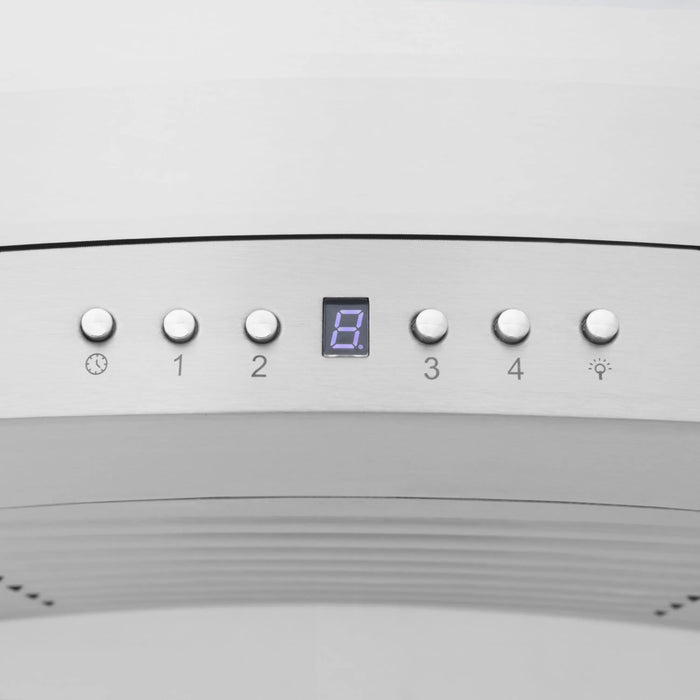 ZLINE 48" Wall Mount Range Hood in Stainless Steel with CrownSound® Built-in Speakers, KL3iCRN-BT-48 ZLINE Dreamwood Living