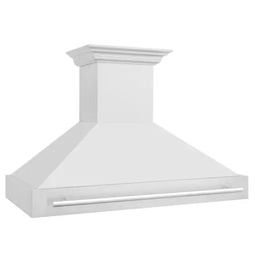 ZLINE 48" Wall Mount Range Hood in Stainless Steel with Stainless Steel Handle, 8654STX-48 ZLINE Dreamwood Living