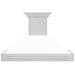 ZLINE 48" Wall Mount Range Hood in Stainless Steel with White Matte Shell, 8654STX-WM-48 ZLINE Dreamwood Living