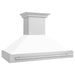 ZLINE 48" Wall Mount Range Hood in Stainless Steel with White Matte Shell, 8654STX-WM-48 ZLINE Dreamwood Living