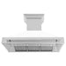 ZLINE 48" Wall Mount Range Hood in Stainless Steel with White Matte Shell, 8654STX-WM-48 ZLINE Dreamwood Living