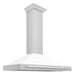 ZLINE 48" Wall Mount Range Hood in Stainless Steel with White Matte Shell, KB4STX-WM-48 ZLINE Dreamwood Living
