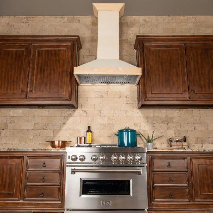 ZLINE 48" Wall Mount Range Hood in Unfinished Wood, KBUF-48 ZLINE