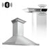 ZLINE 48" Wall Range Hood in Stainless Steel with Built-in CrownSound® Bluetooth Speakers, KL2CRN-BT-48 ZLINE