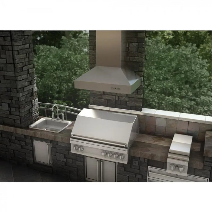 ZLINE 54" Ducted Wall Mount Range Hood in Outdoor Approved Stainless Steel, 697-304-54 ZLINE