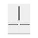 ZLINE 60" Autograph Edition Built-In 4-Door French Door Refrigerator in White Matte with Matte Black Accents, RBIVZ-WM-60-MB ZLINE Dreamwood Living