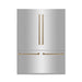 ZLINE 60" Autograph Edition Built In 4-Door Refrigerator in Stainless Steel with Champagne Bronze Accents, RBIVZ-304-60-CB ZLINE Dreamwood Living