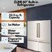 ZLINE 60" Autograph Edition Built In 4-Door Refrigerator in Stainless Steel with Champagne Bronze Accents, RBIVZ-304-60-CB ZLINE Dreamwood Living