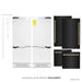 ZLINE 60" Autograph Edition Built-in 4-Door French Door Refrigerator in Black Stainless with Champagne Bronze Accents, RBIVZ-BS-60-CB ZLINE Dreamwood Living