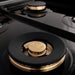 ZLINE 60" Autograph Edition Dual Fuel Range in Stainless Steel with White Matte Doors and Champagne Bronze Accents, RAZ-WM-60-CB ZLINE Dreamwood Living