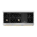 ZLINE 60" Autograph Edition Dual Fuel Range in Stainless Steel with White Matte Doors and Gold Accents, RAZ-WM-60-G ZLINE Dreamwood Living