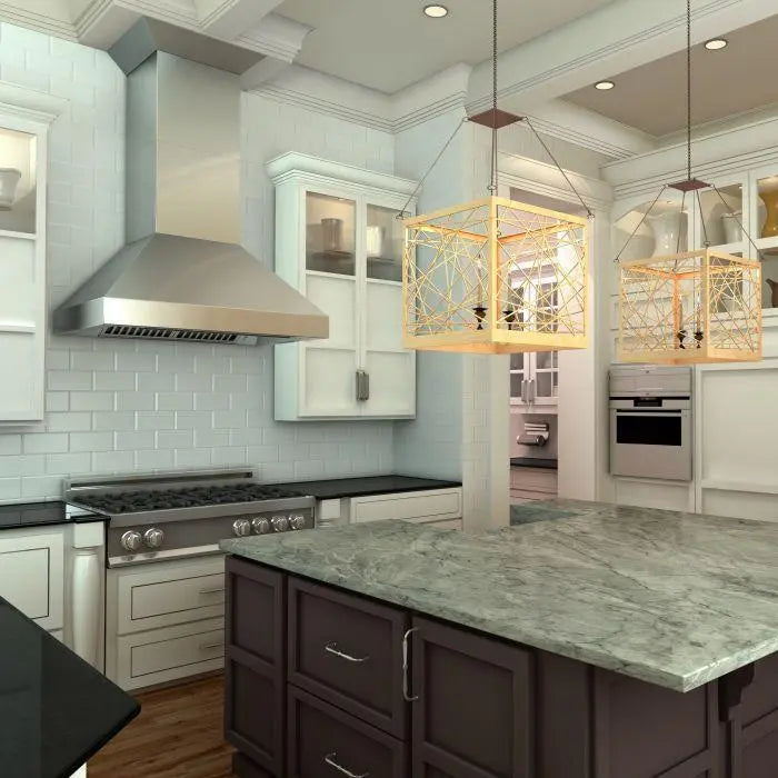 ZLINE 60" Professional Convertible Vent Wall Mount Range Hood in Stainless Steel, 597-60 ZLINE