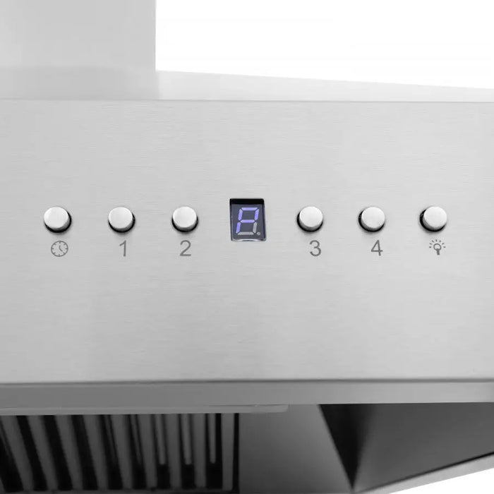 ZLINE 60" Professional Wall Mount Range Hood in Stainless Steel with Built-in CrownSound® Bluetooth Speakers, 697CRN-BT-60 ZLINE Dreamwood Living