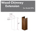 ZLINE 61 in. Wooden Chimney Extension for Ceilings up to 12.5 ft, KPLL-E ZLINE Dreamwood Living