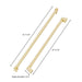 ZLINE Autograph Edition Gold Handles for 36" Built-in Refrigerators (Set of 3), RBIVHZ-G-36 ZLINE Dreamwood Living