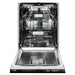 ZLINE Autograph Series 24 inch Tall Dishwasher in Black Stainless Steel with Champagne Bronze Handle, DWVZ-BS-24-CB ZLINE