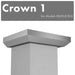 ZLINE Crown Molding #1 for Wall Range Hood (CM1-KB/KL2/KL3) ZLINE