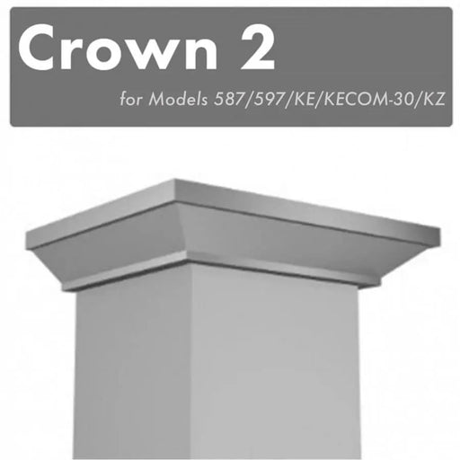 ZLINE Crown Molding #2 for Wall Range Hood (CM2-587/597/KE/KECOM-30/KZ) ZLINE