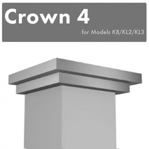 ZLINE Crown Molding #4 for Wall Range Hood (CM4-KB/KL2/KL3) ZLINE