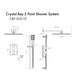 ZLINE Crystal Bay Thermostatic Shower System in Brushed Nickel, CBY-SHS-T2-BN ZLINE Dreamwood Living