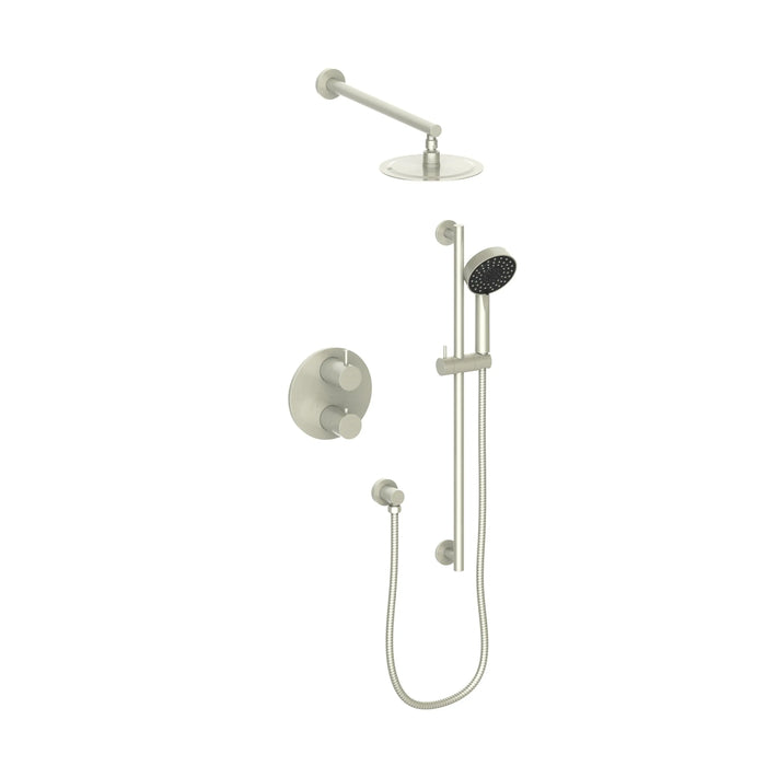 ZLINE Emerald Bay Thermostatic Shower System in Brushed Nickel, EMBY-SHS-T2-BN ZLINE Dreamwood Living