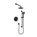 ZLINE Emerald Bay Thermostatic Shower System in Matte Black, EMBY-SHS-T2-MB ZLINE Dreamwood Living