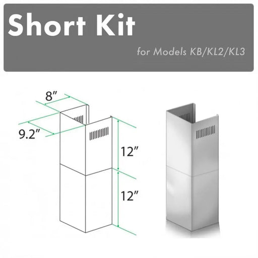 ZLINE Range Hood Chimney Short Kit for 8ft. Ceilings, SK-KB/KL2/KL3 ZLINE