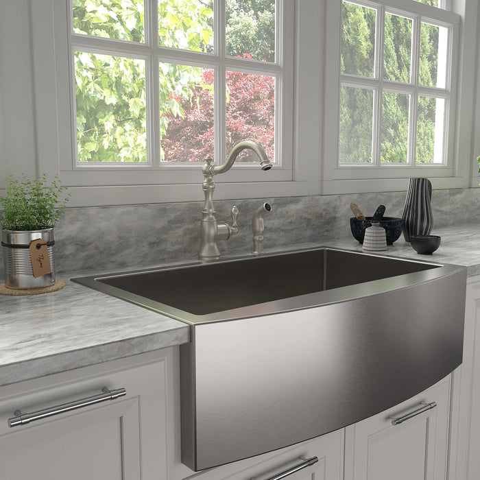 ZLINE Rembrandt Kitchen Faucet in Brushed Nickel, REM-KF-BN ZLINE Dreamwood Living