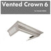 ZLINE Vented Crown Molding Profile 6 for Wall Mount Range Hood (CM6V-8KBS) ZLINE