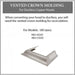 ZLINE Vented Crown Molding for Designer Range Hoods w/Recirculating Option (CM6V-KB-S304) ZLINE