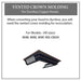 ZLINE Vented Crown Molding for Designer Range Hoods w/Recirculating Option, CM6V-8KBB ZLINE