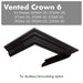 ZLINE Vented Crown Molding for Wall Mount Range Hood, CM6V-300A ZLINE