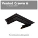 ZLINE Vented Crown Molding for Wall Mount Range Hood, CM6V-KBAR ZLINE