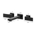 ZLINE Wall Mount Bathroom Faucet in Matte Black (BLS-BFW-MB) ZLINE Dreamwood Living