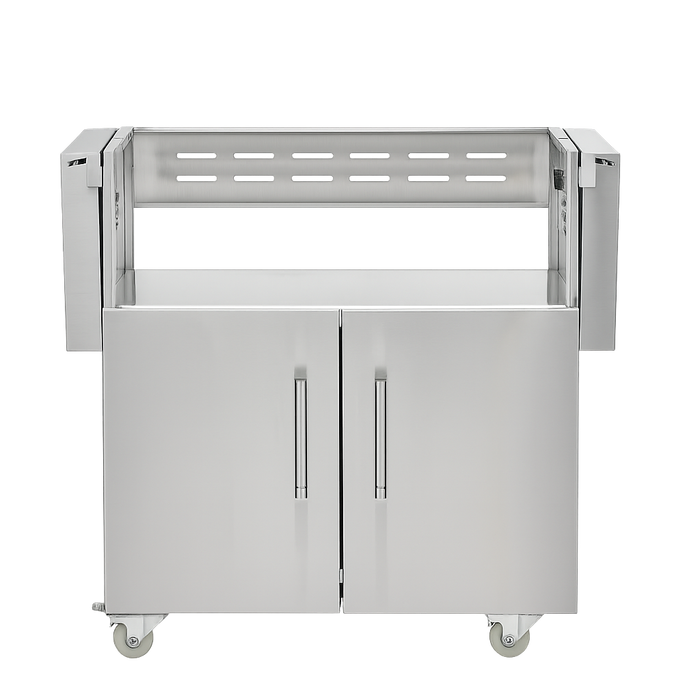 Coyote C3C34CT stainless steel grill cart for the C3C34