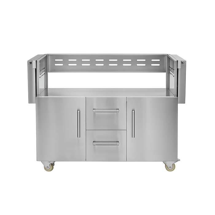 Coyote C3HY50CT 50" cart that turns the C3CO50 combo grill into a freestanding grill
