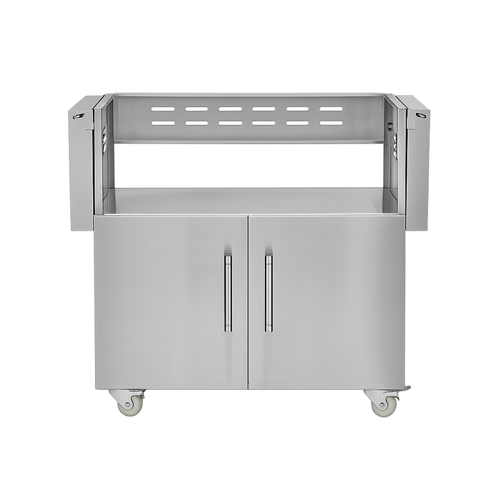 Coyote C3CH36CT stainless steel grill cart for the C3CH36