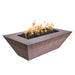 The Outdoor Plus OPT-ATL(CS/HCP/SS)4818 Atlantic 48" x 18" Tall Metal Collection Rectangular Gas Fire Pit