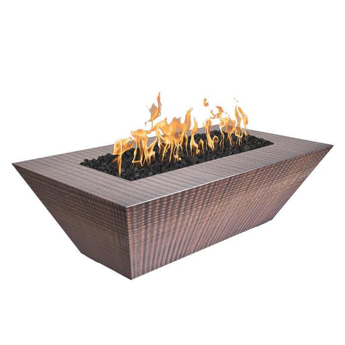 The Outdoor Plus OPT-ATL(CS/HCP/SS)4824 Atlantic 48" x 24" Tall Metal Collection Rectangular Gas Fire Pit
