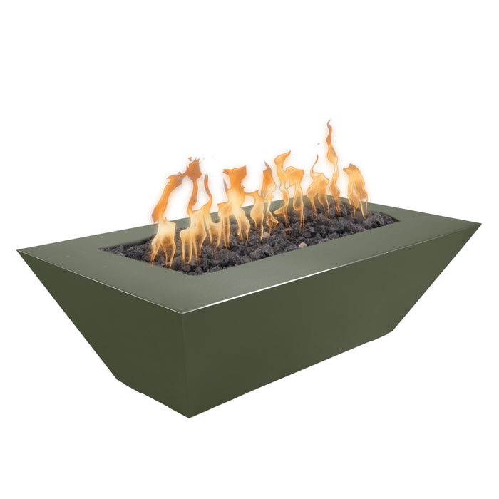 The Outdoor Plus OPT-ATLPC8418 Atlantic 84" x 18" Tall Powder Coat Rectangular Gas Fire Pit