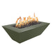 The Outdoor Plus OPT-ATLPC9618 Atlantic 96" x 18" Tall Powder Coat Rectangular Gas Fire Pit