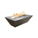 The Outdoor Plus OPT-ATL(CS/HCP/SS)8424 Atlantic 84" x 24" Tall Metal Collection Rectangular Gas Fire Pit