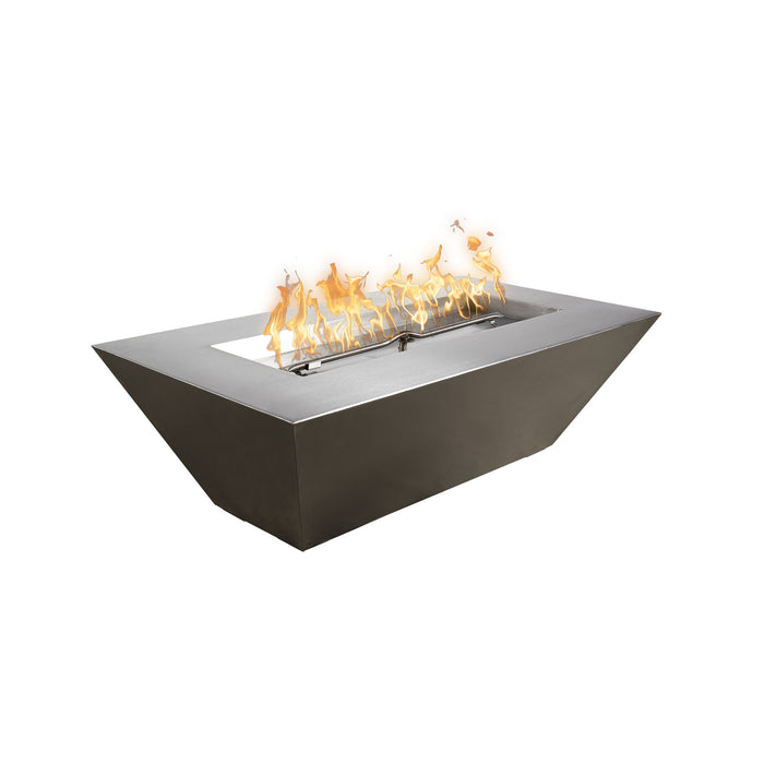 The Outdoor Plus OPT-ATL(CS/HCP/SS)7218 Atlantic 72" x 18" Tall Metal Collection Rectangular Gas Fire Pit