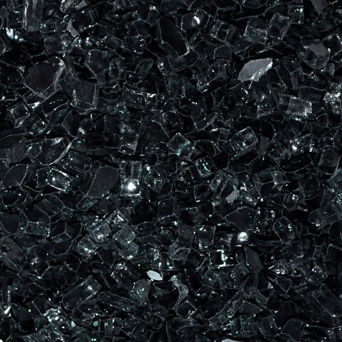 HPC 1/4 inch decorative fire pit glass in black