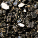 HPC 1/4 inch decorative fire pit glass in black reflective