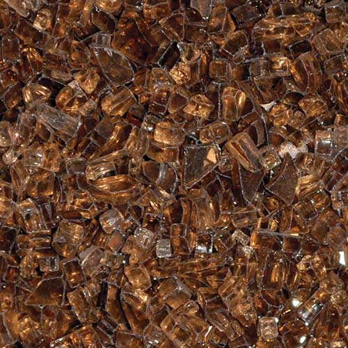 HPC 1/4 inch decorative fire pit glass in copper